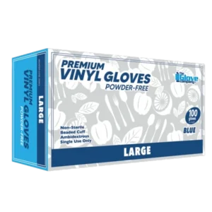 The Glove Company Vinyl Gloves Blue